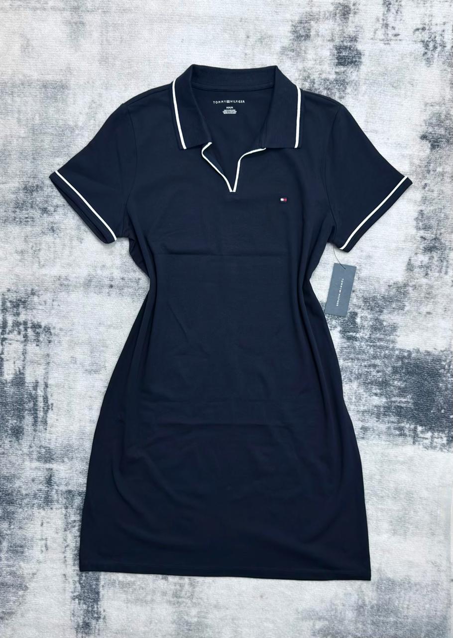 Vestido Cuello Tipo Polo Tommy Hilfiger