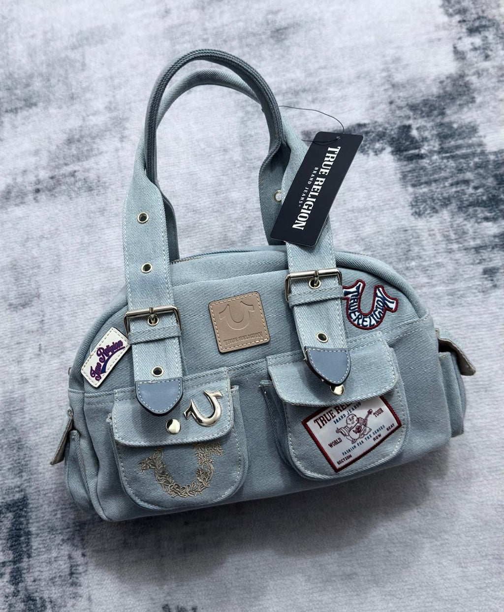 Bolso Satchel Denim True Religion