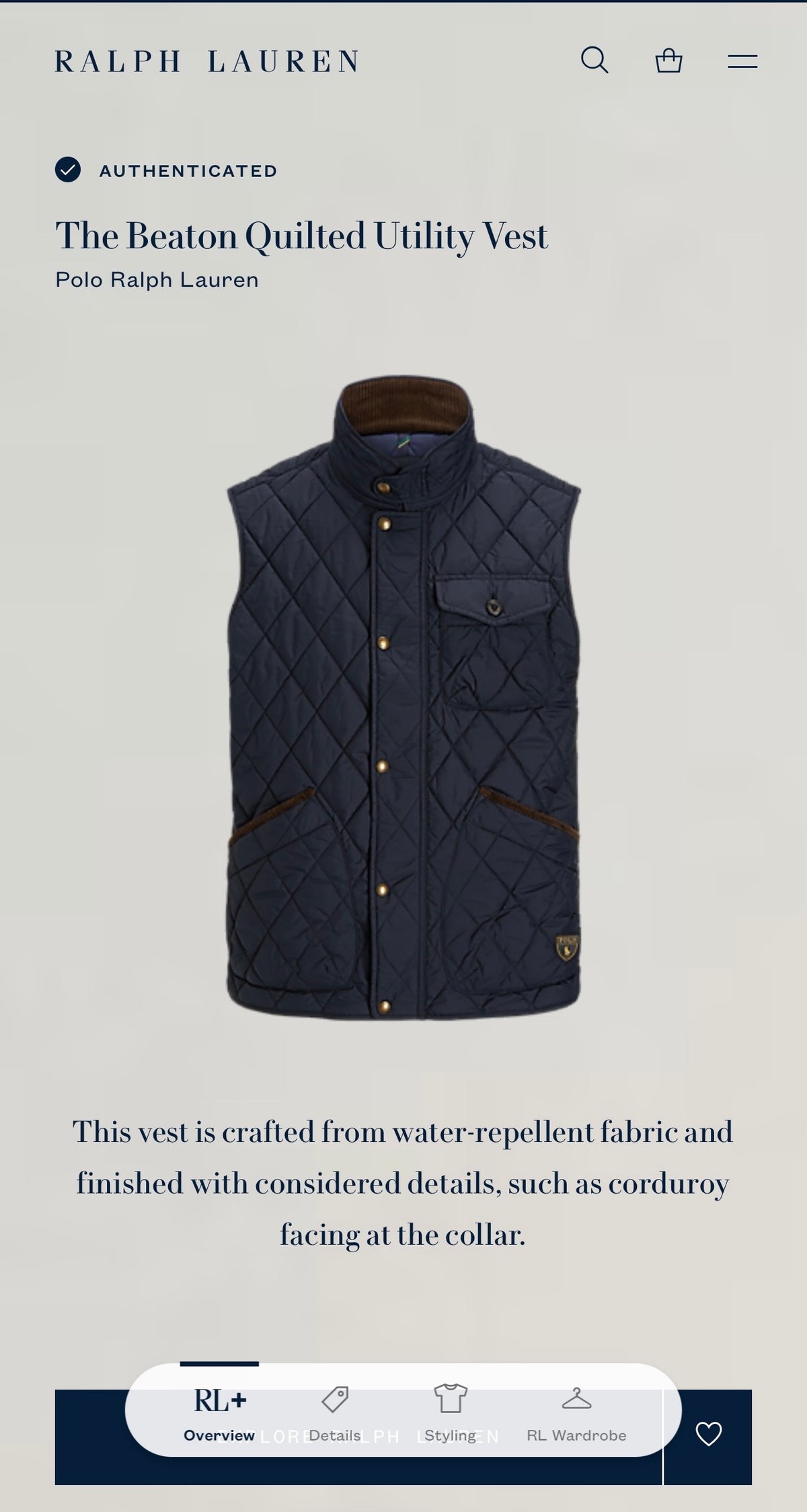 Chaleco Beaton Polo Ralph Lauren