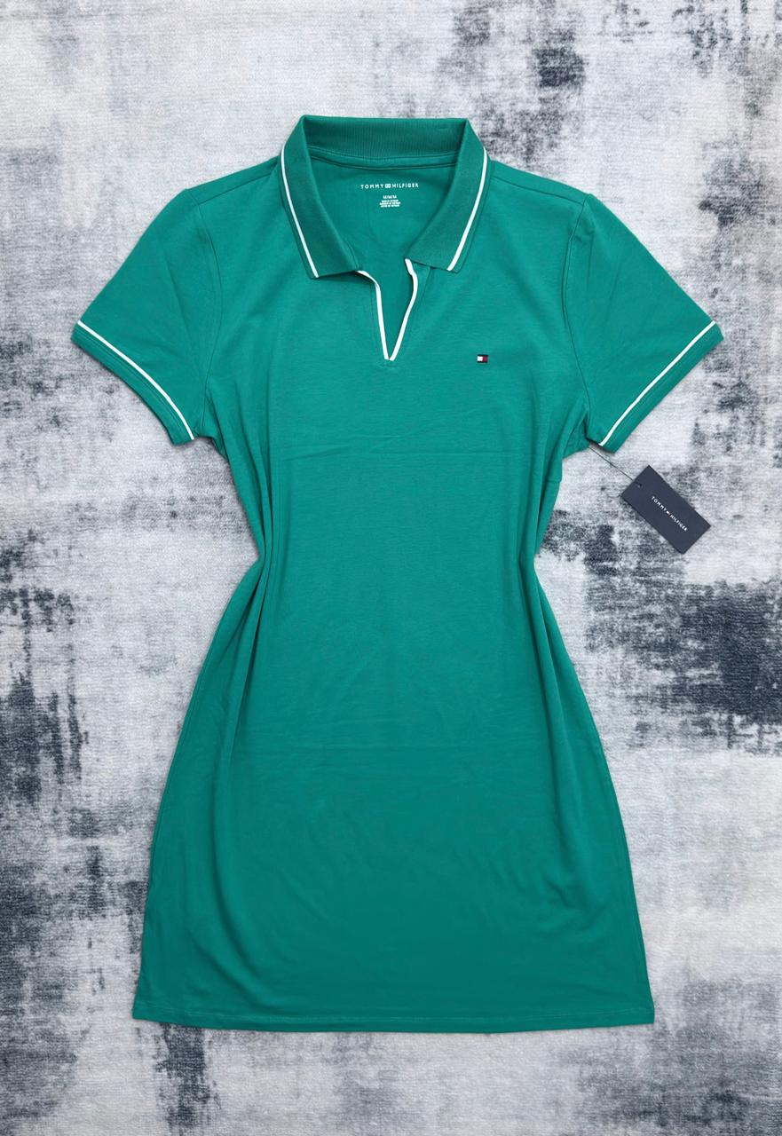 Vestido Cuello Tipo Polo Tommy Hilfiger