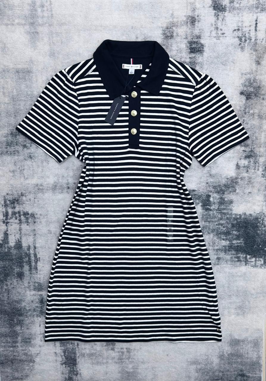 Vestido Cuello Tipo Polo Tommy Hilfiger