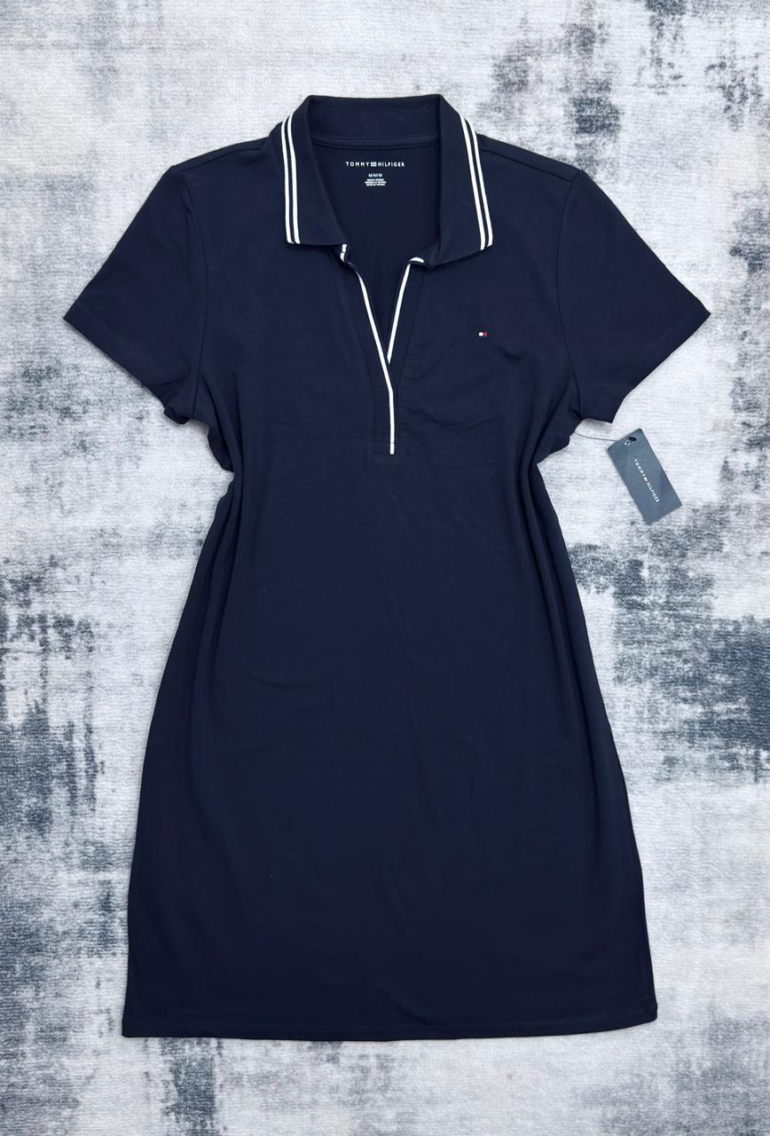Vestido Cuello Tipo Polo Tommy Hilfiger