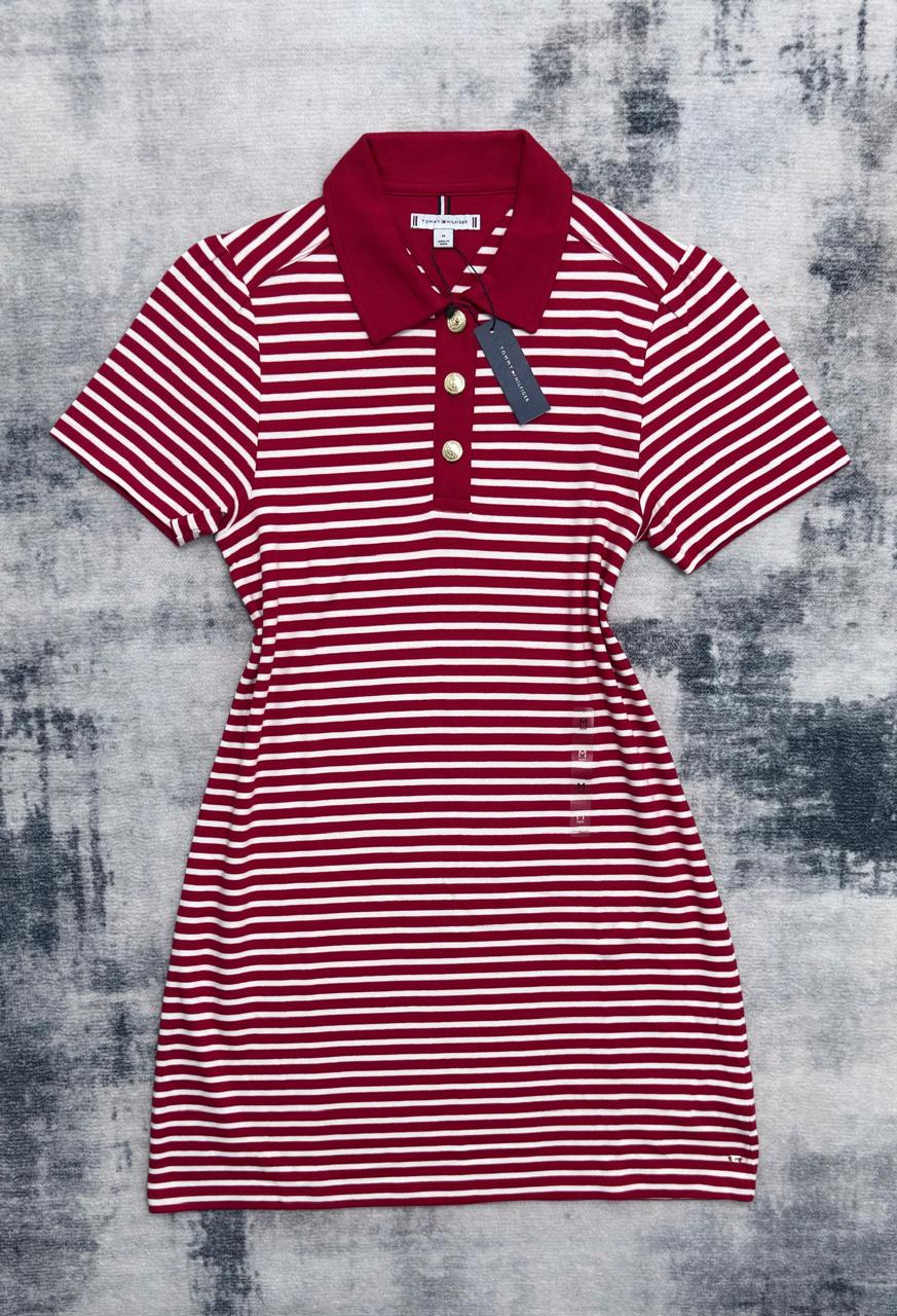 Vestido Cuello Tipo Polo Tommy Hilfiger