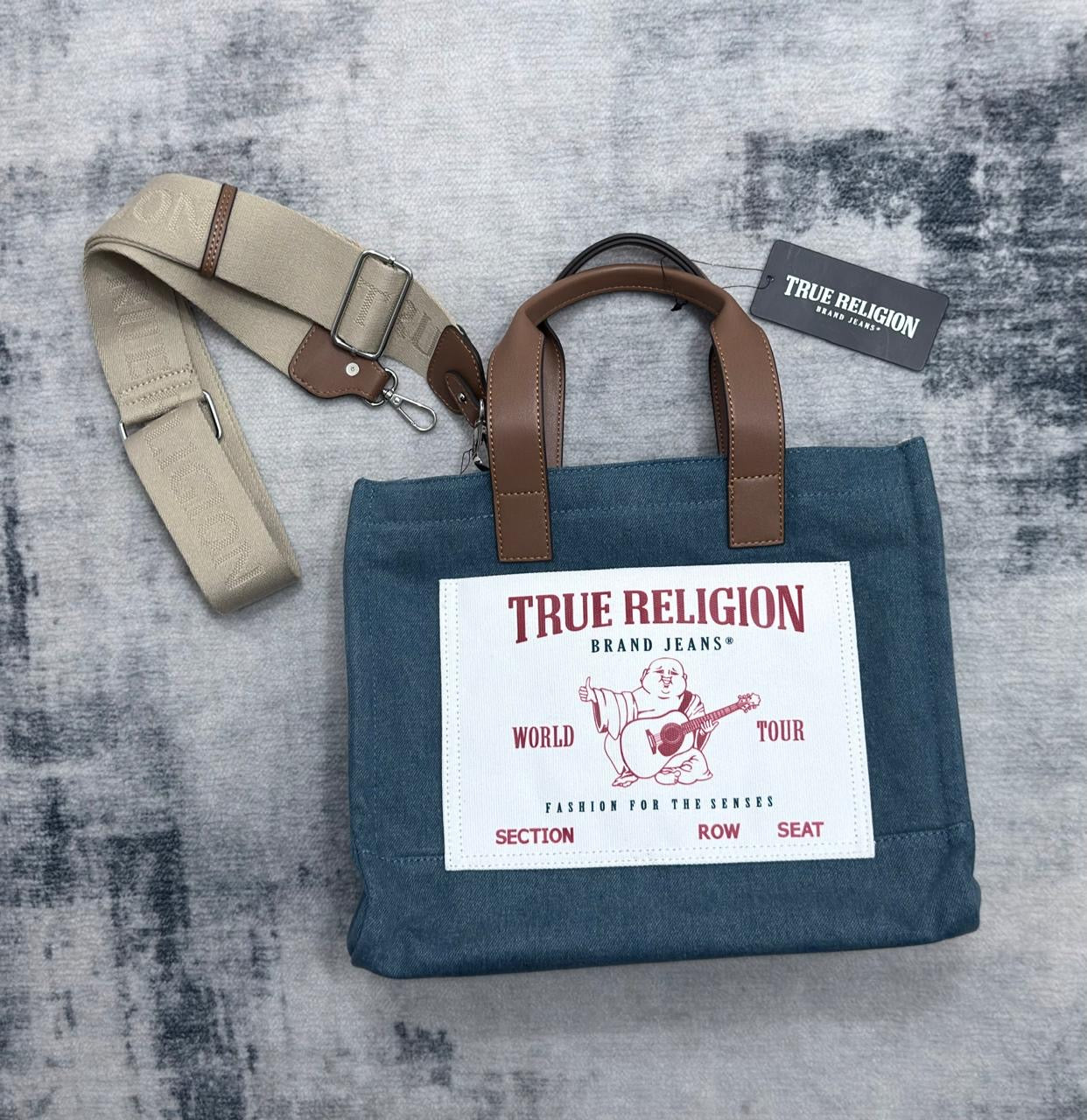 Bolso Crossbody Denim con Hebilla XL True Religion