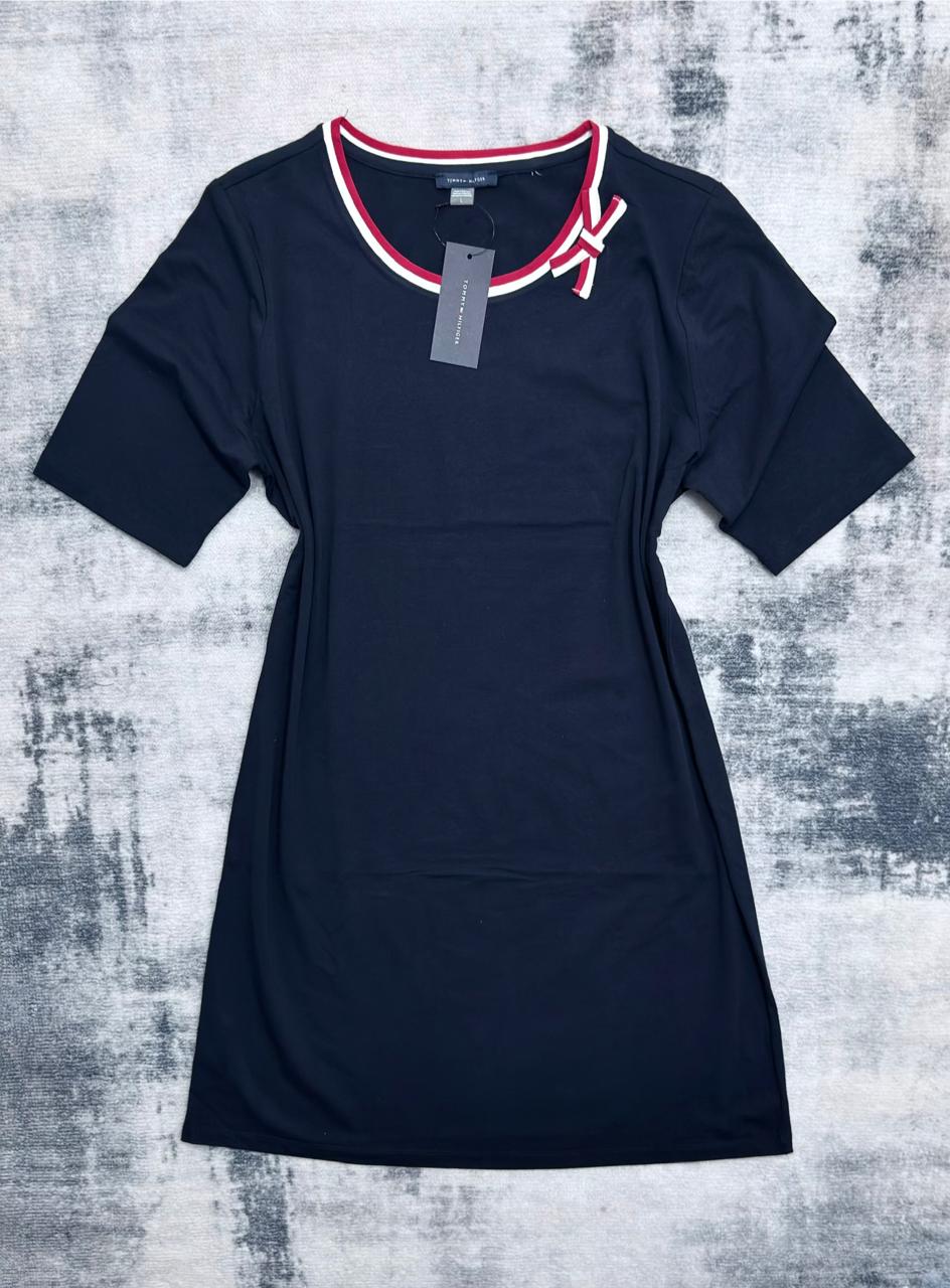 Vestido Cuello Redondo Tommy Hilfiger