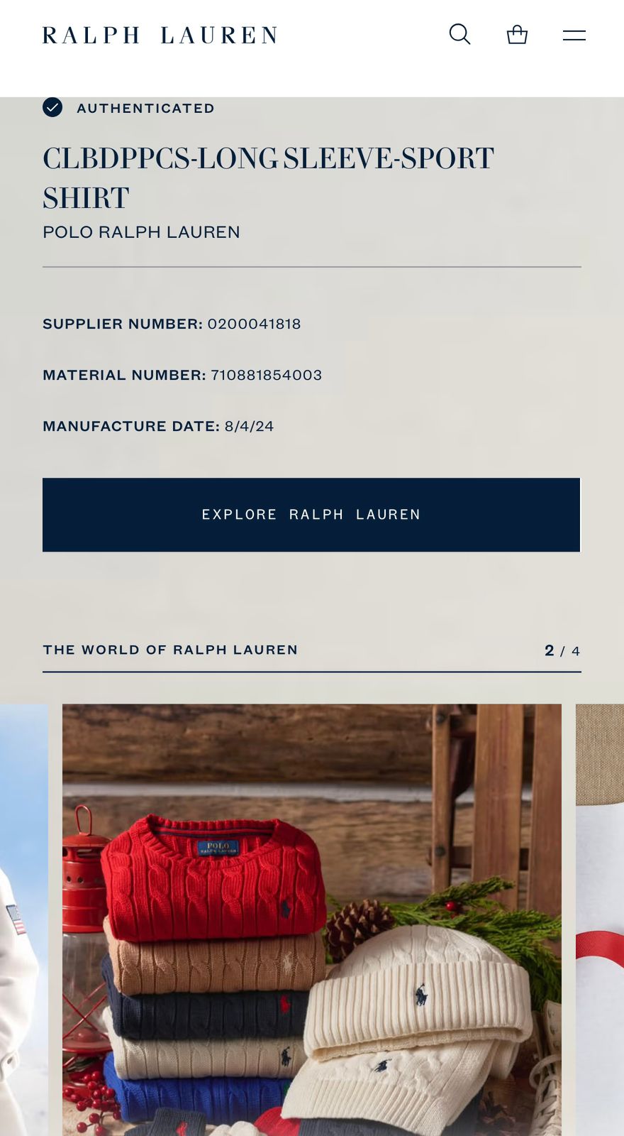 Camisa Polo Ralph Lauren